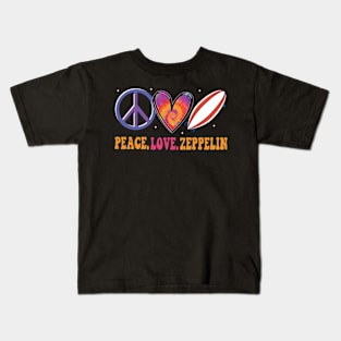 Peace Love & Zeppelin Kids T-Shirt